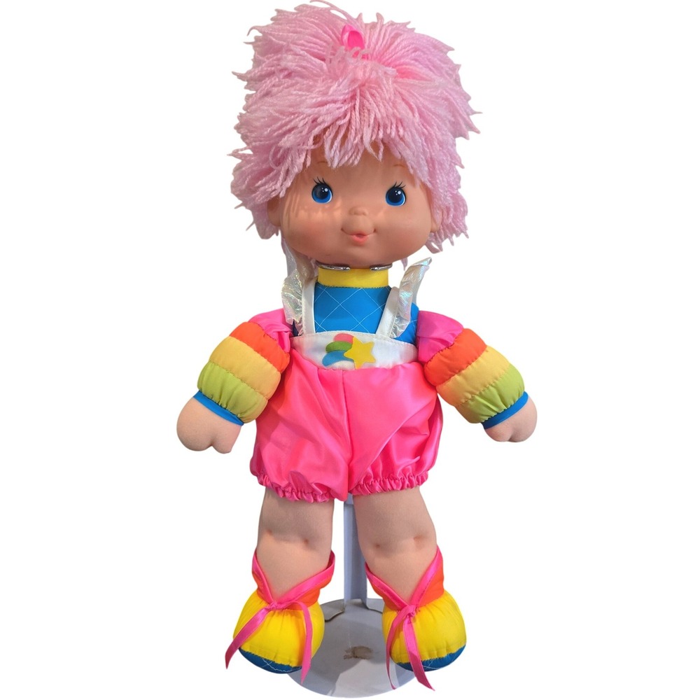 Vintage 1983 Rainbow Brite Tickled Pink Doll 15" Mattel Hallmark Original Outfit